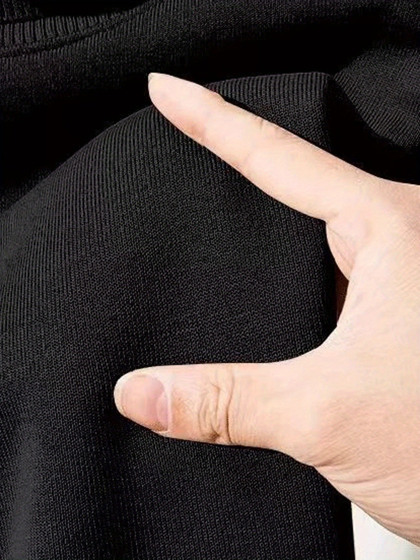 Suéter de malha gola alta de cor sólida masculina outono e inverno