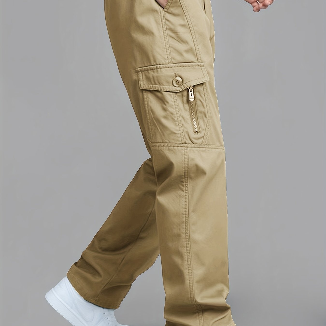 Calça cargo masculina estilo coreano