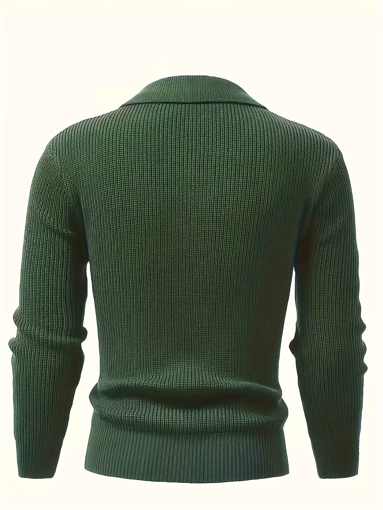 Cardigan masculino de malha com botões e lapela Vitality outono e inverno