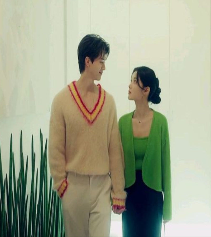 Look "Meu Demônio Favorito" - Cardigan + cropped em tricô