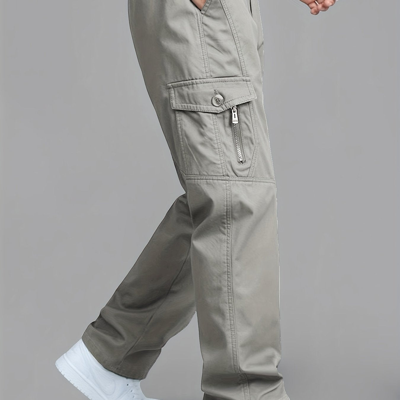 Calça cargo masculina estilo coreano