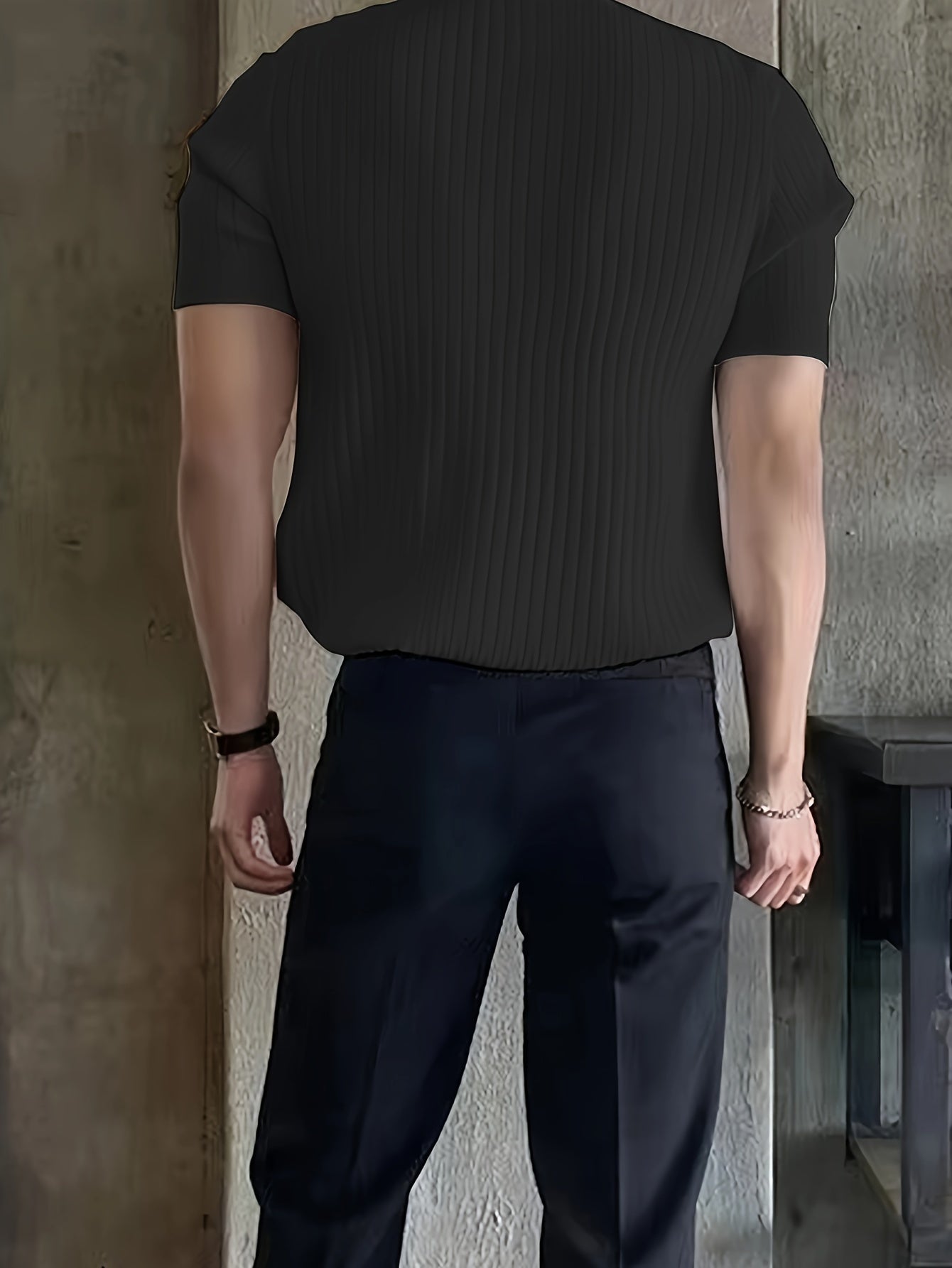 Camisa polo masculina slim fit - manga curta