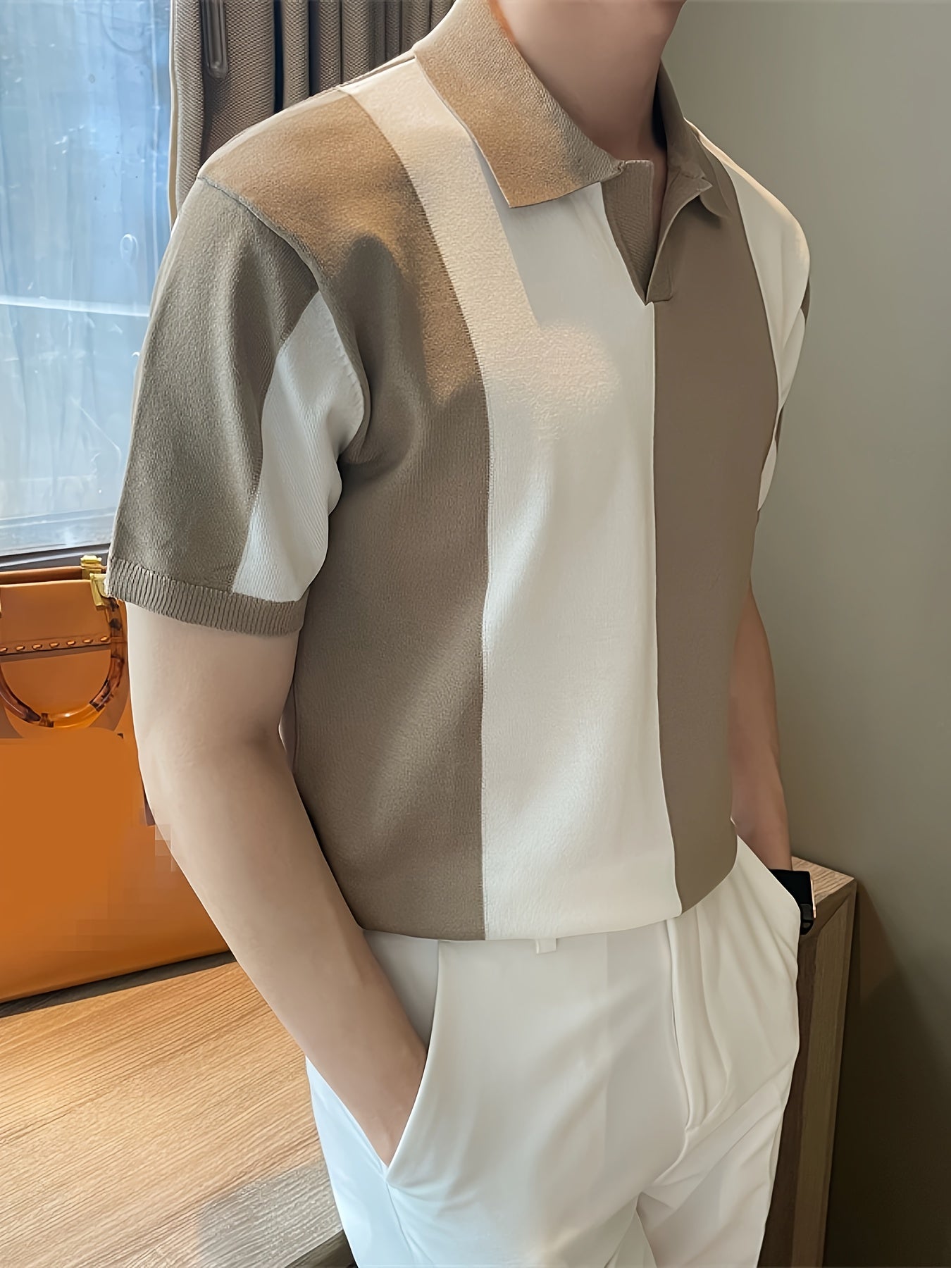Camisas moda Corena em blocos de cores