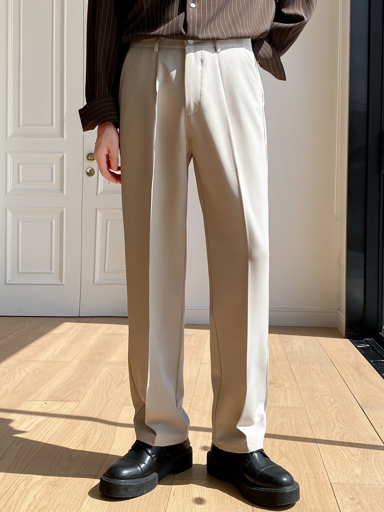 Calças da moda masculina estilo empresarial