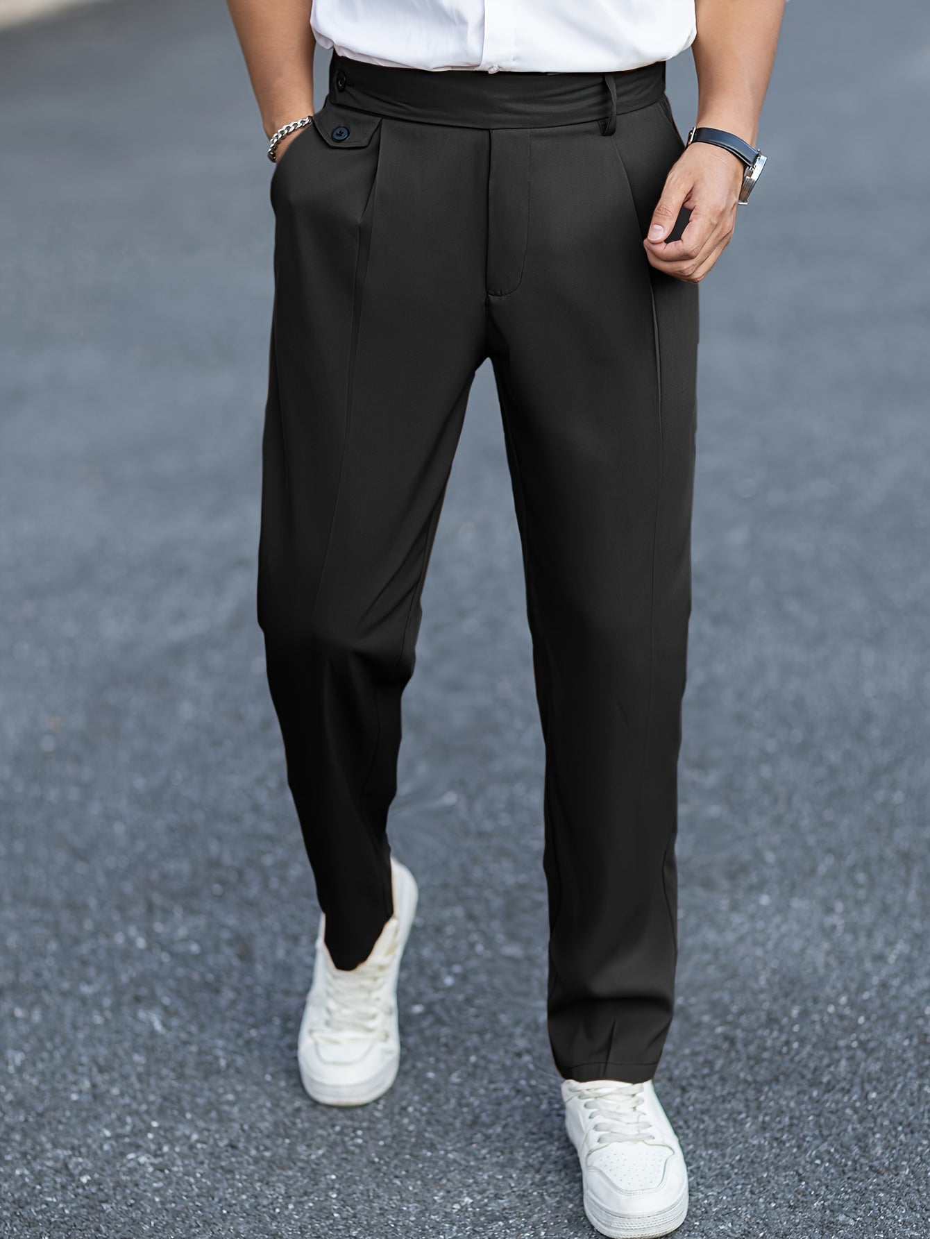 Calça masculina estilo Vintage
