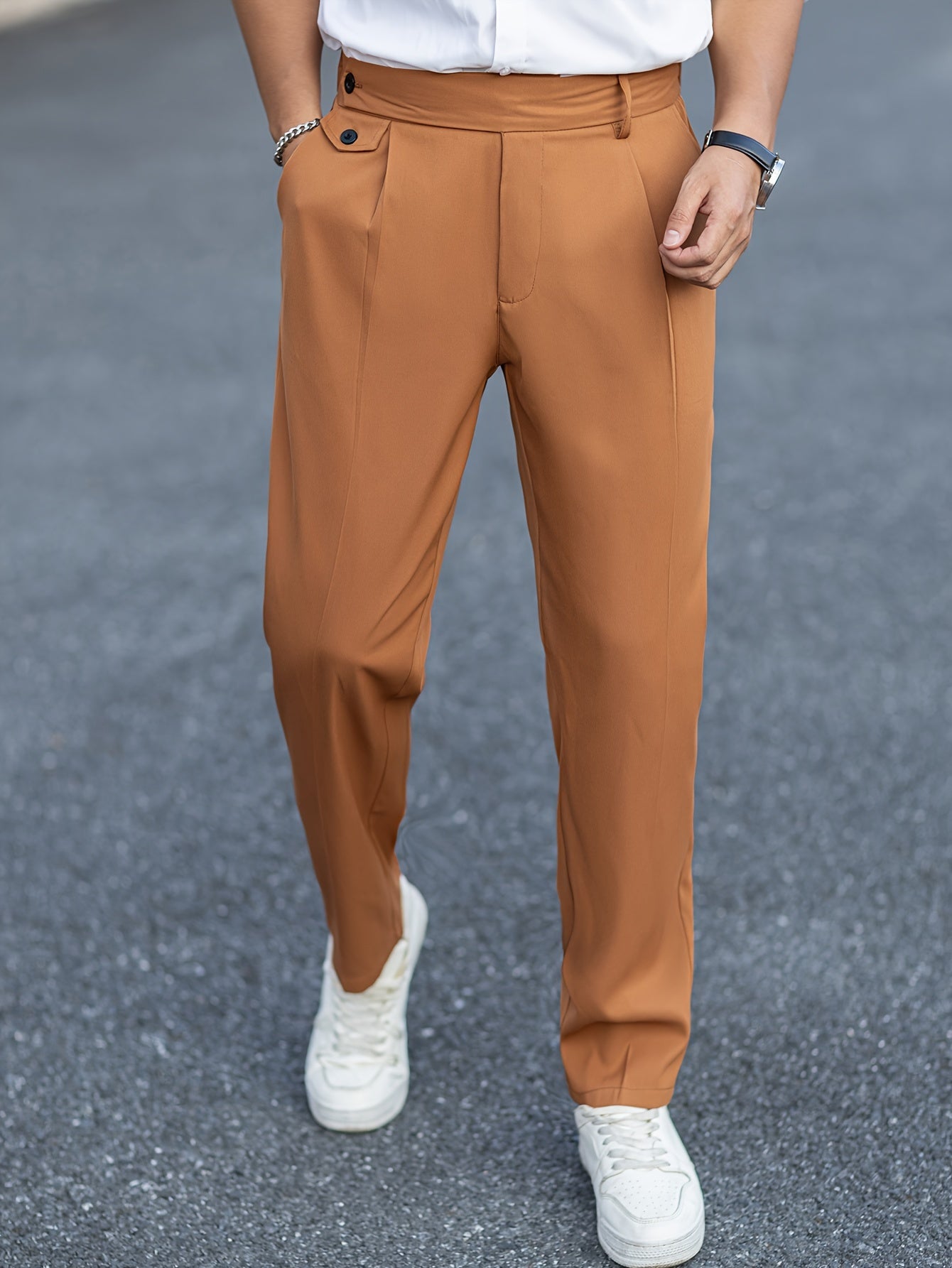 Calça masculina estilo Vintage
