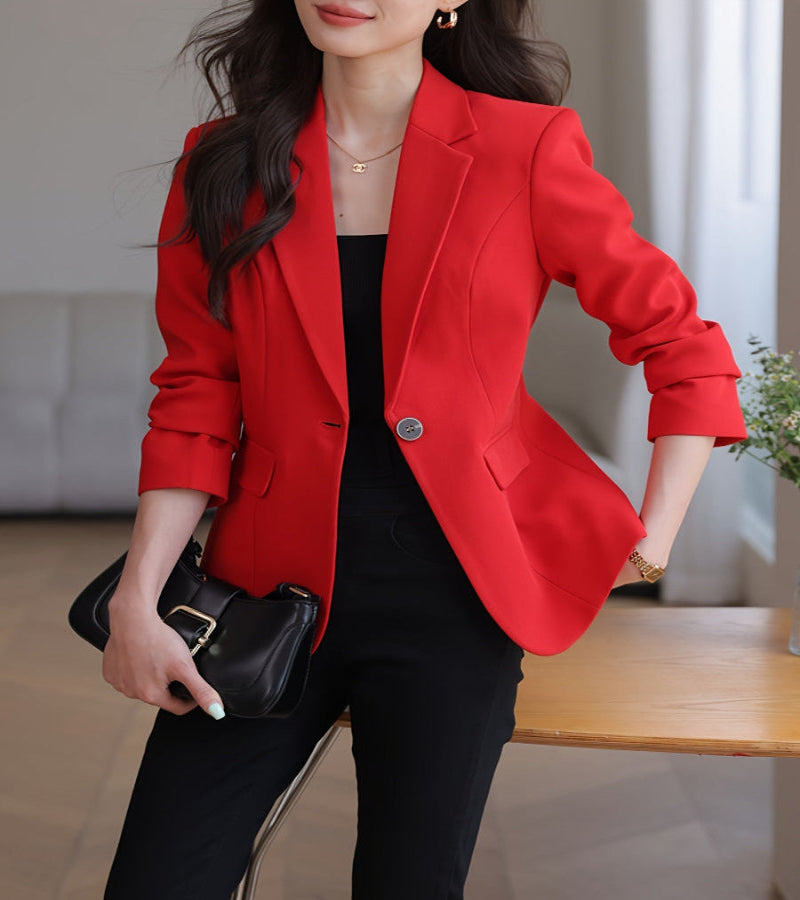 Terno Feminino de Manga Longa – Elegância Atemporal em Corte Clássico