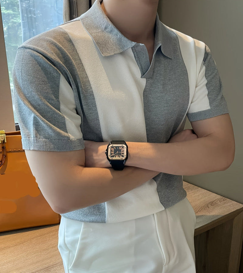 Camisas moda Corena em blocos de cores