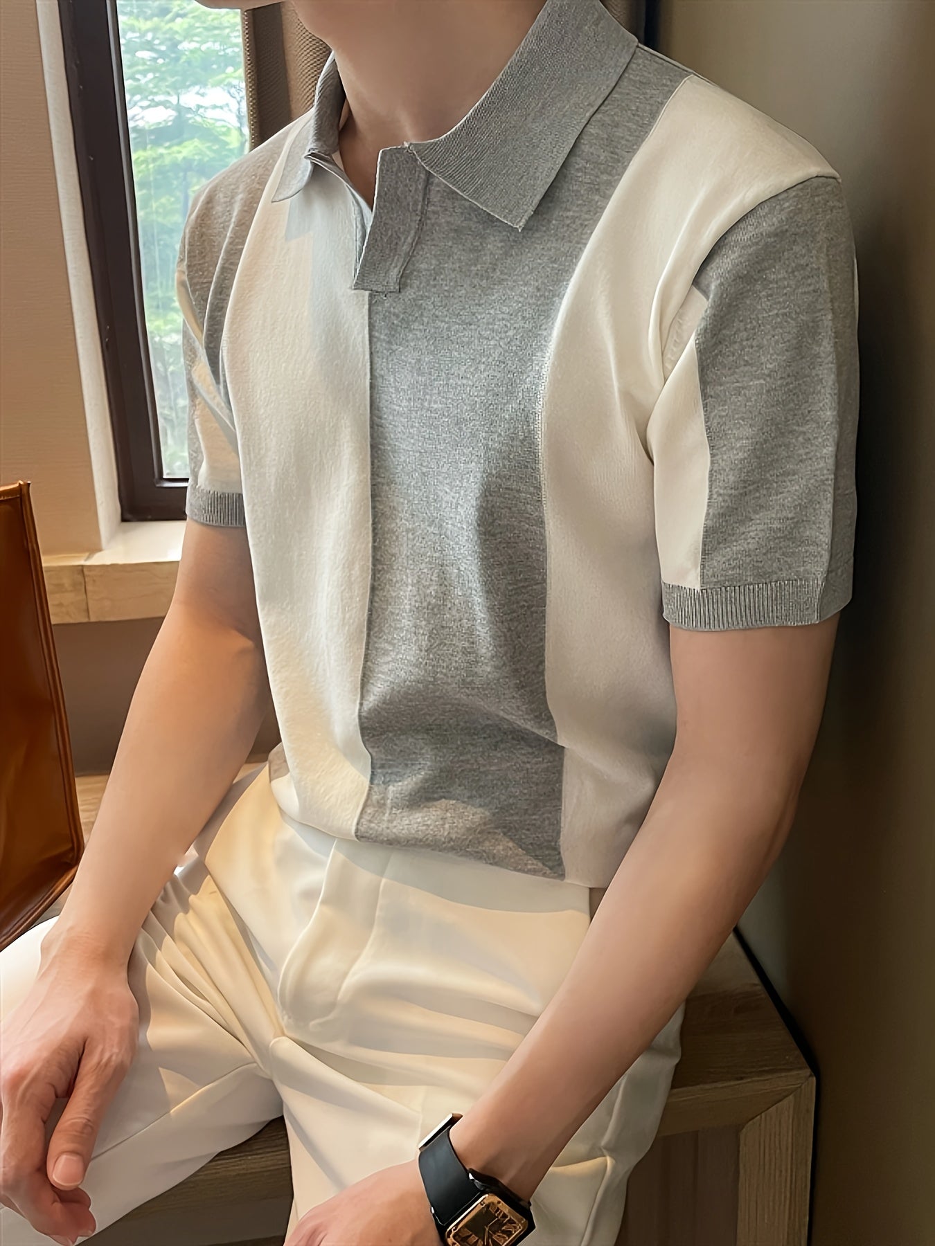 Camisas moda Corena em blocos de cores