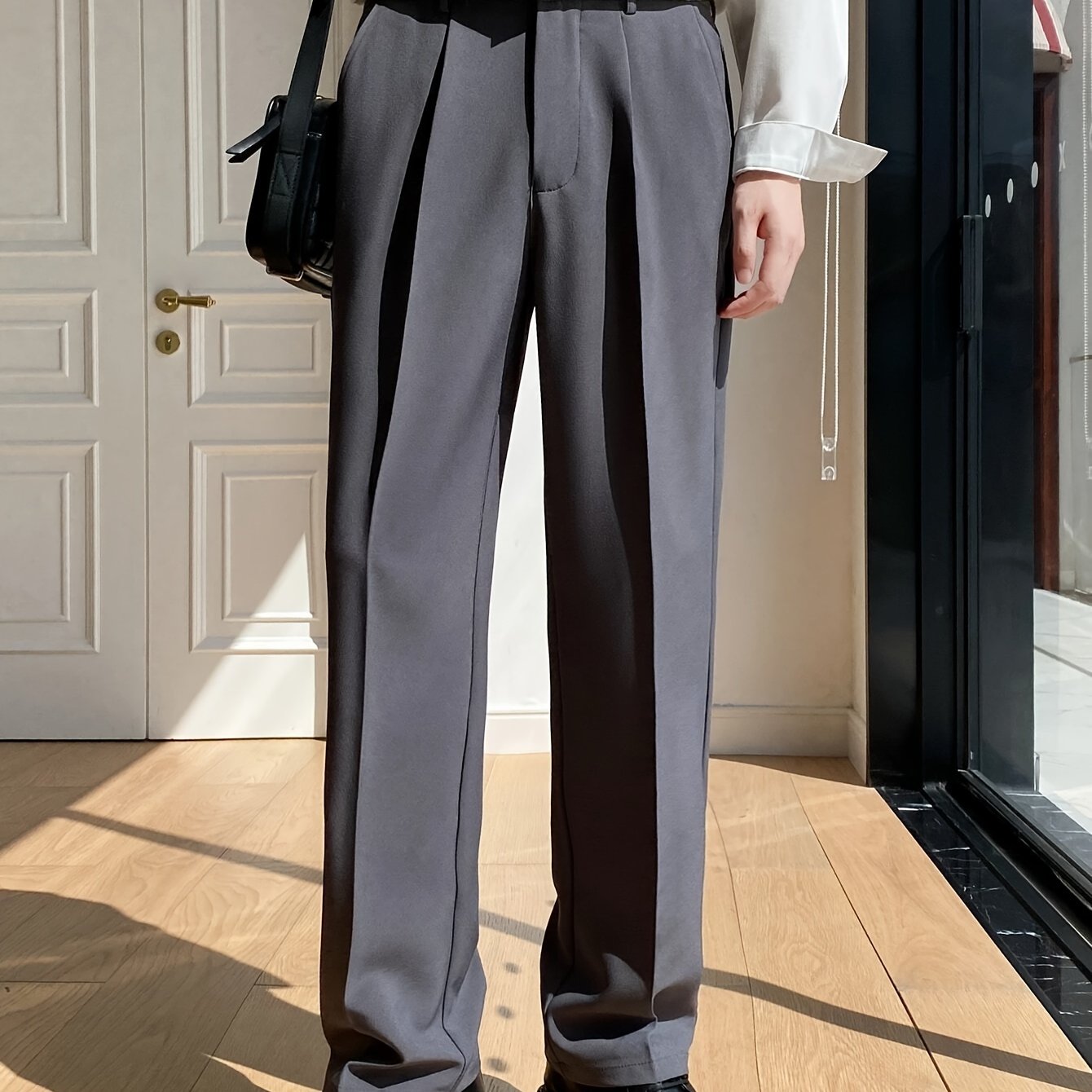 Calças da moda masculina estilo empresarial