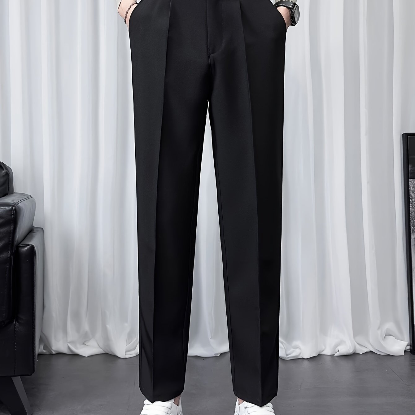 Calças da moda masculina estilo empresarial