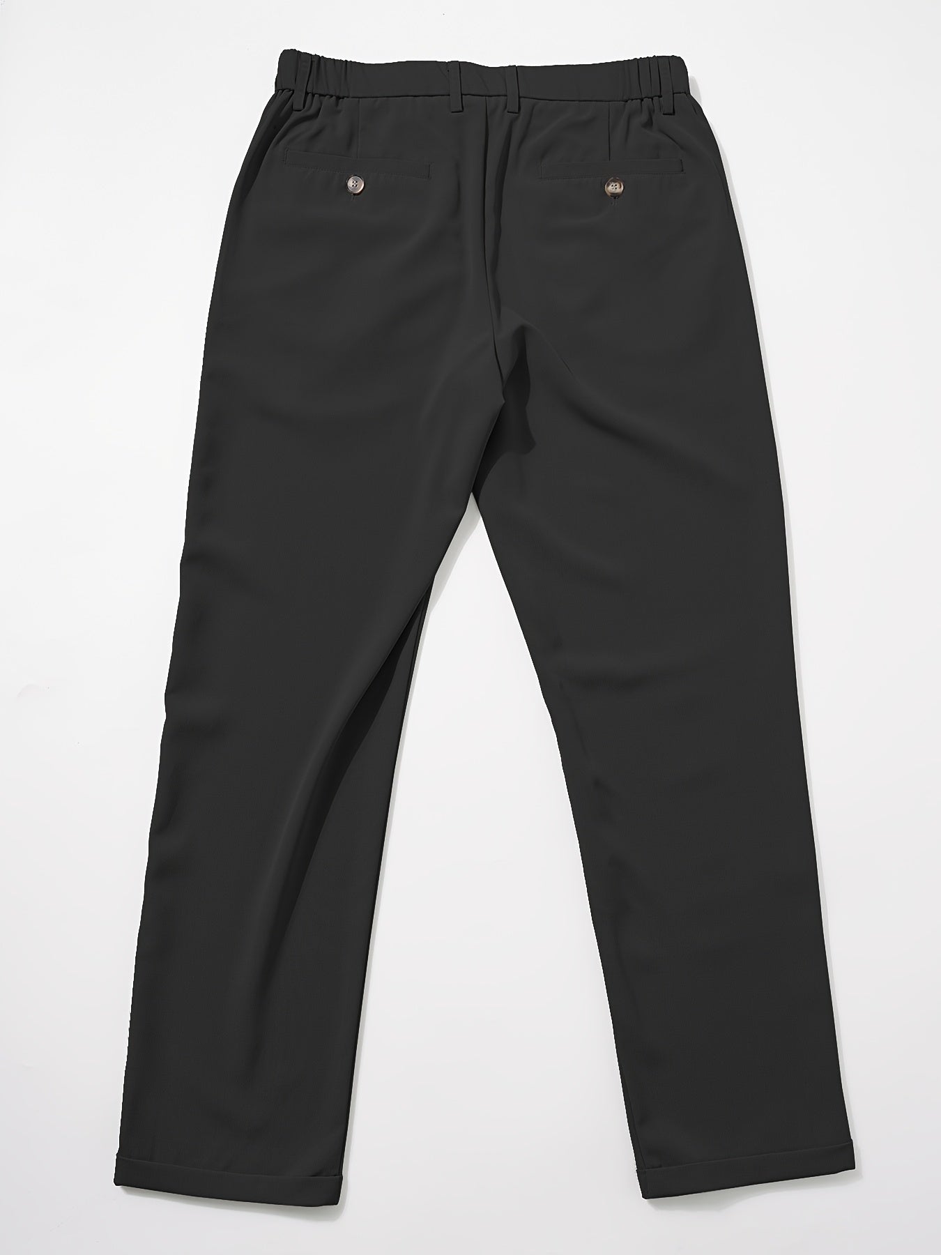 Calça social masculina elegante de cor sólida