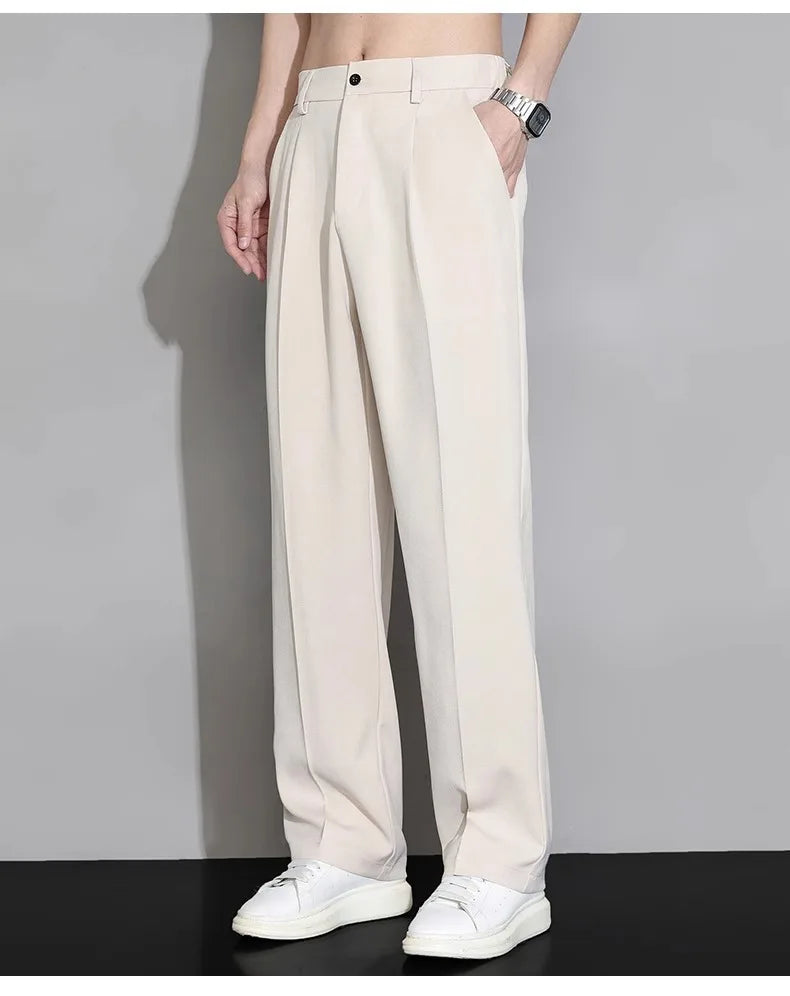 Calça casual longa solta