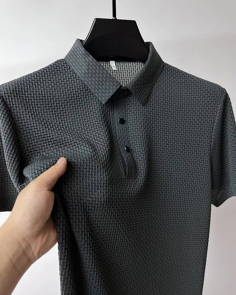 Camisa polo masculina de verão casual