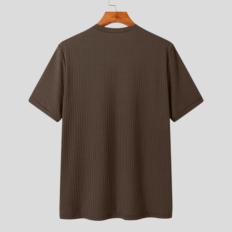 Camiseta de Luxo Leve Lazer Pescoço Drapeado Cor Sólida Solto Camisa Básica