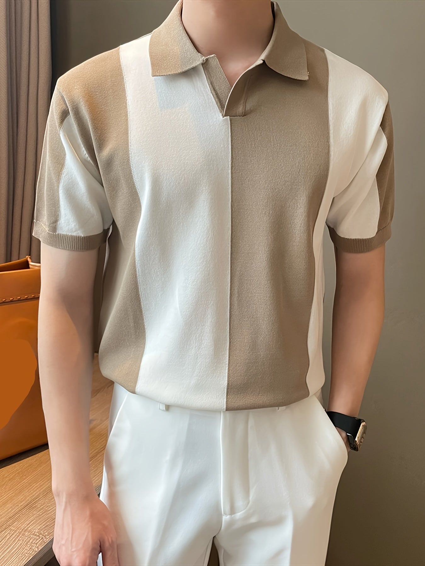 Camisas moda Corena em blocos de cores