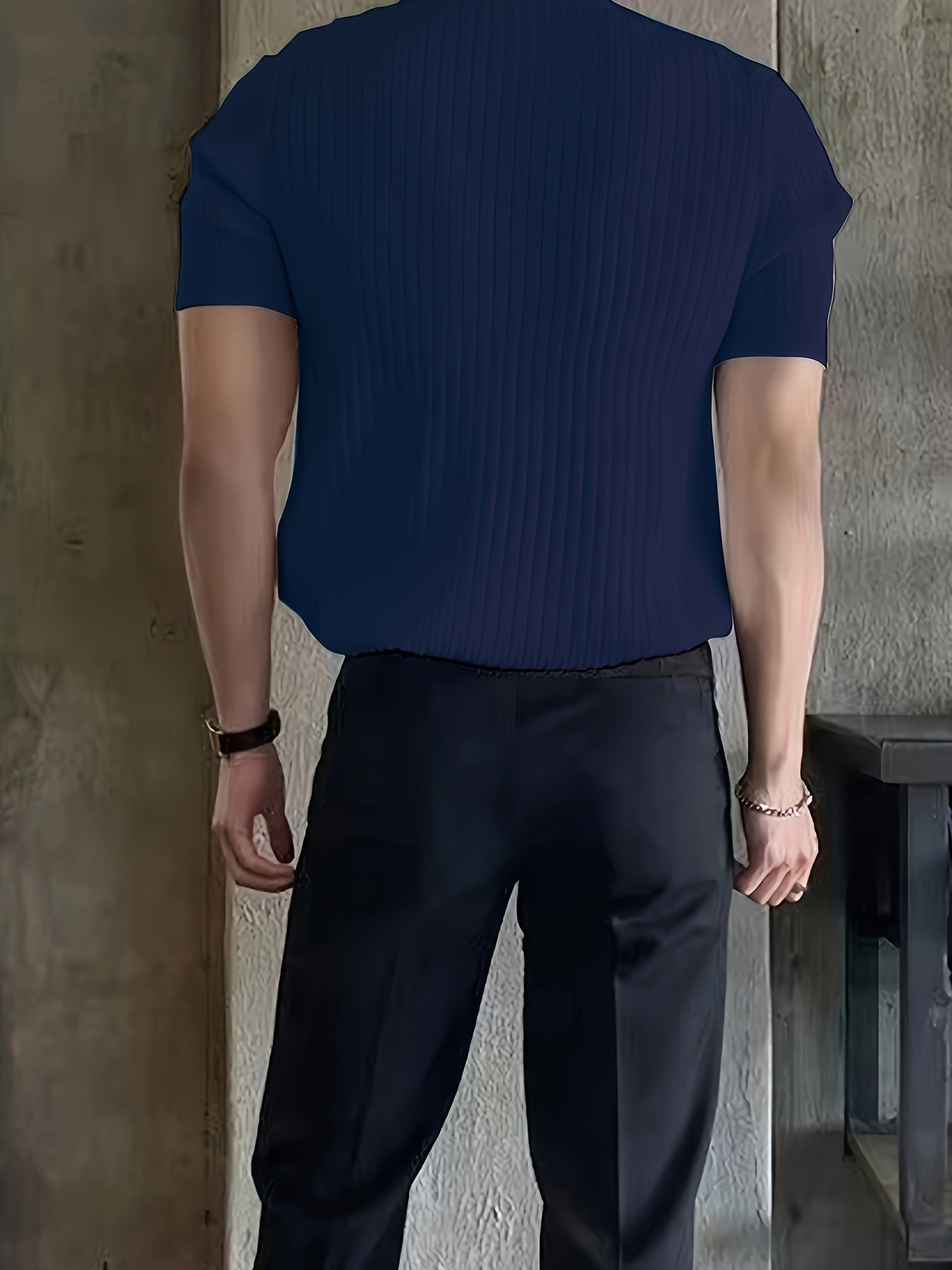 Camisa polo masculina slim fit - manga curta