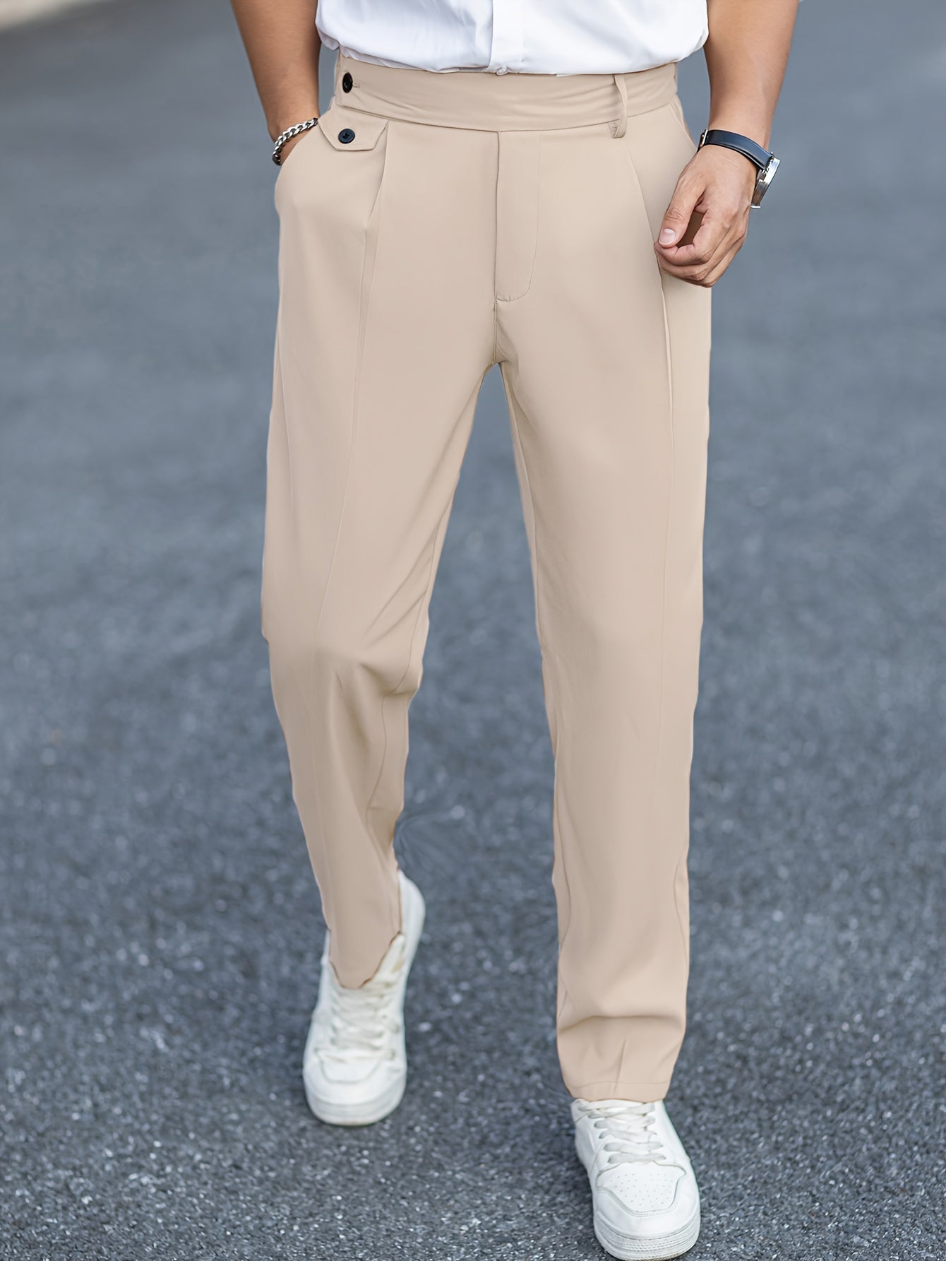 Calça masculina estilo Vintage