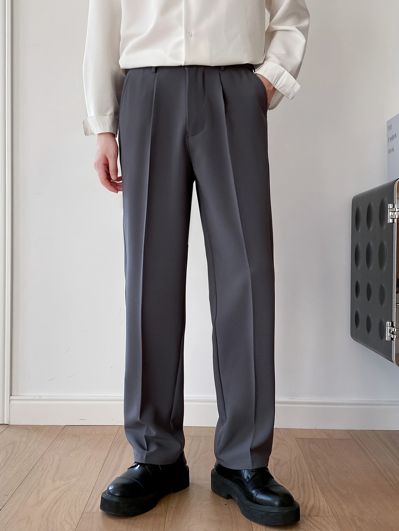 Calças da moda masculina estilo empresarial