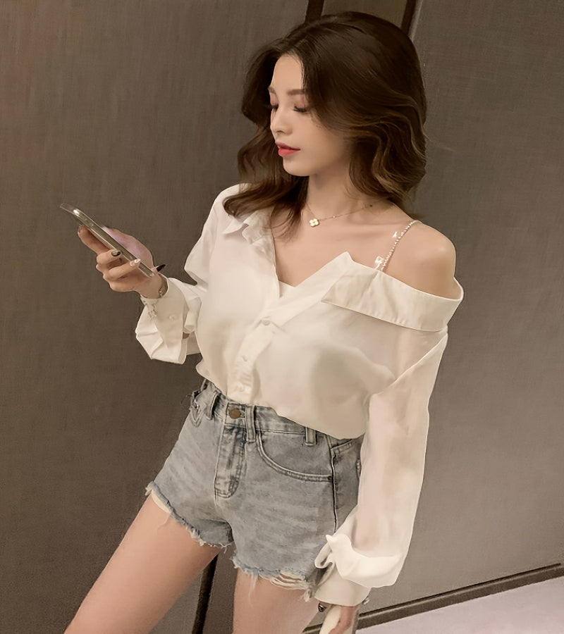 Camisa Ombro a Ombro – Look Seoul Charm