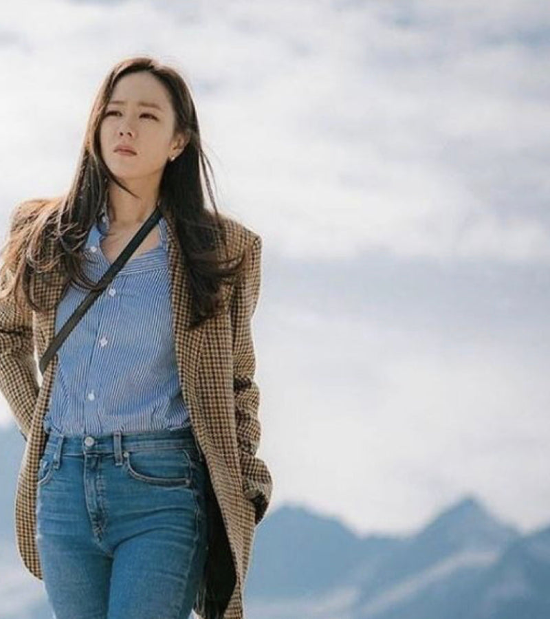 Look Pousando no Amor – Blazer Xadrez + Camisa Social + Calça Jeans