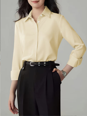 Camisa feminina social manga comprida