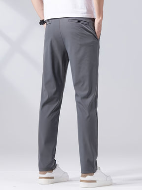Calça casual leve, confortáveis, de perna reta