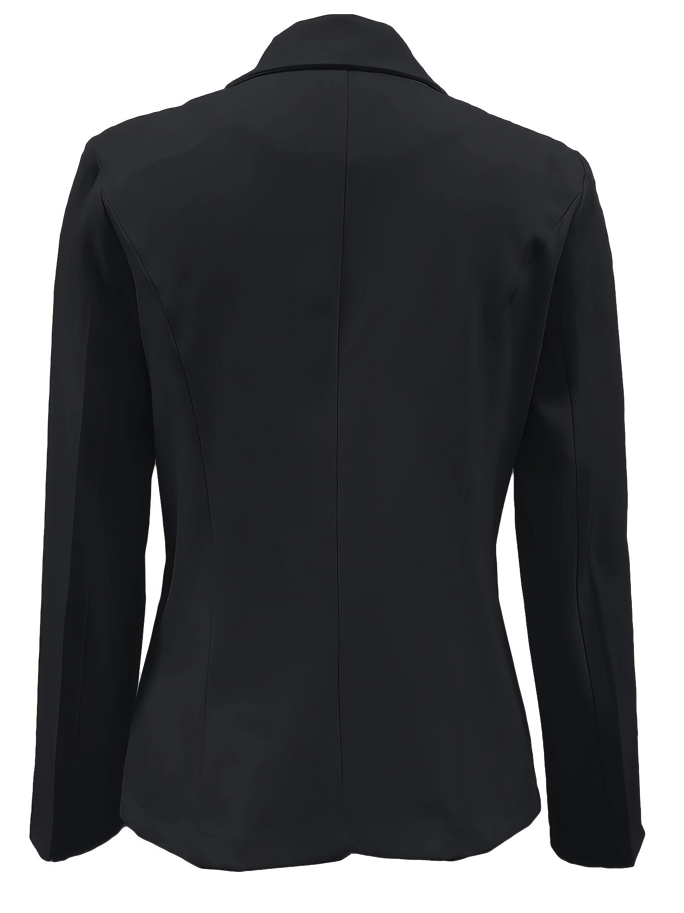 Blazer  estiloso feminino com fecho de botão único - Casual, manga comprida