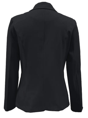 Blazer  estiloso feminino com fecho de botão único - Casual, manga comprida