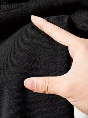 Suéter de malha gola alta de cor sólida masculina outono e inverno