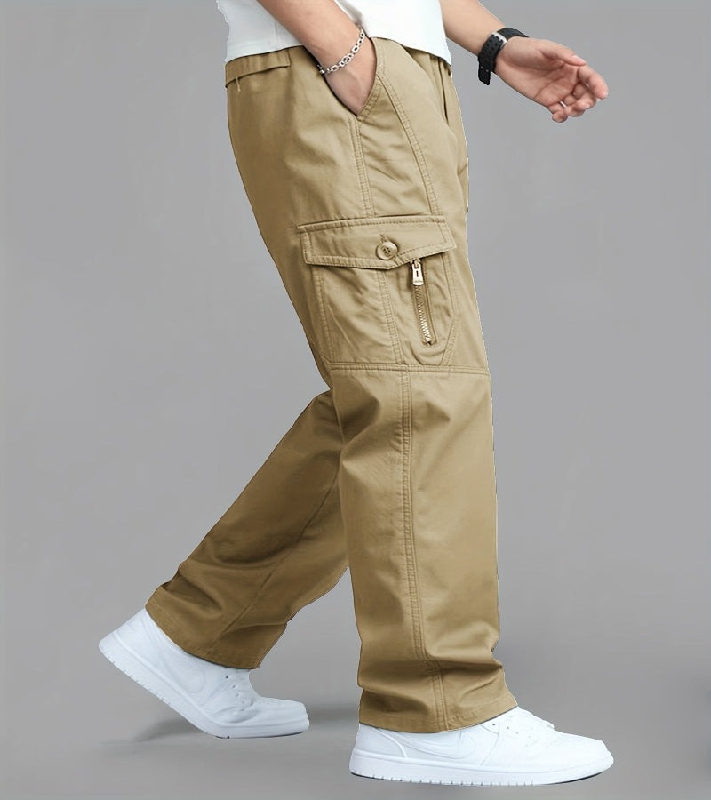 Calça cargo masculina estilo coreano