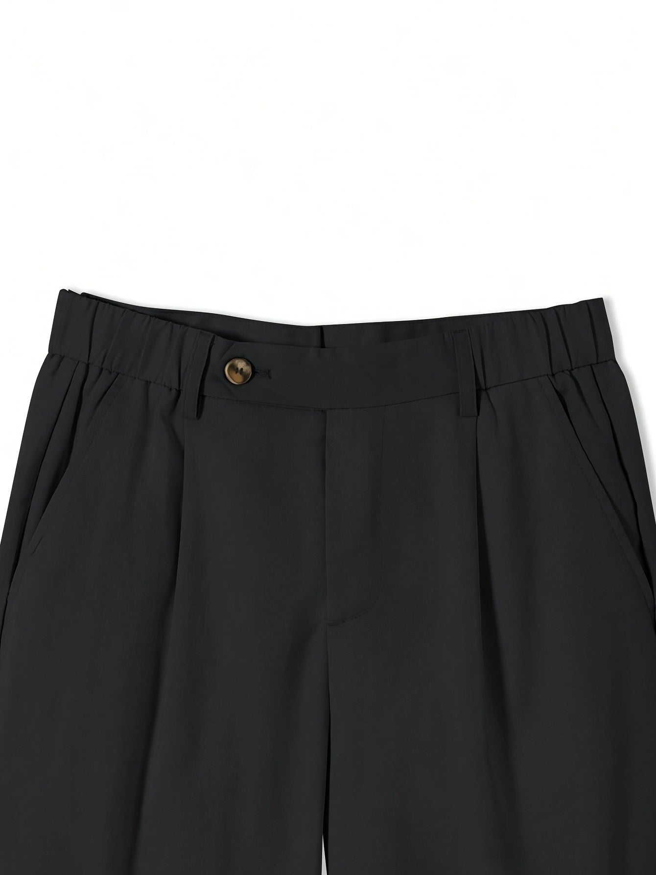 Calça social masculina elegante de cor sólida