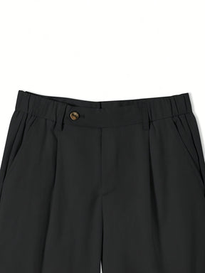 Calça social masculina elegante de cor sólida