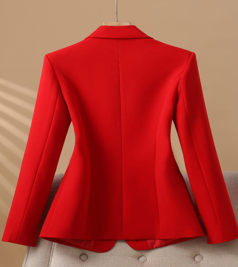Terno Feminino de Manga Longa – Elegância Atemporal em Corte Clássico