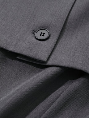 Blazer cinza curto