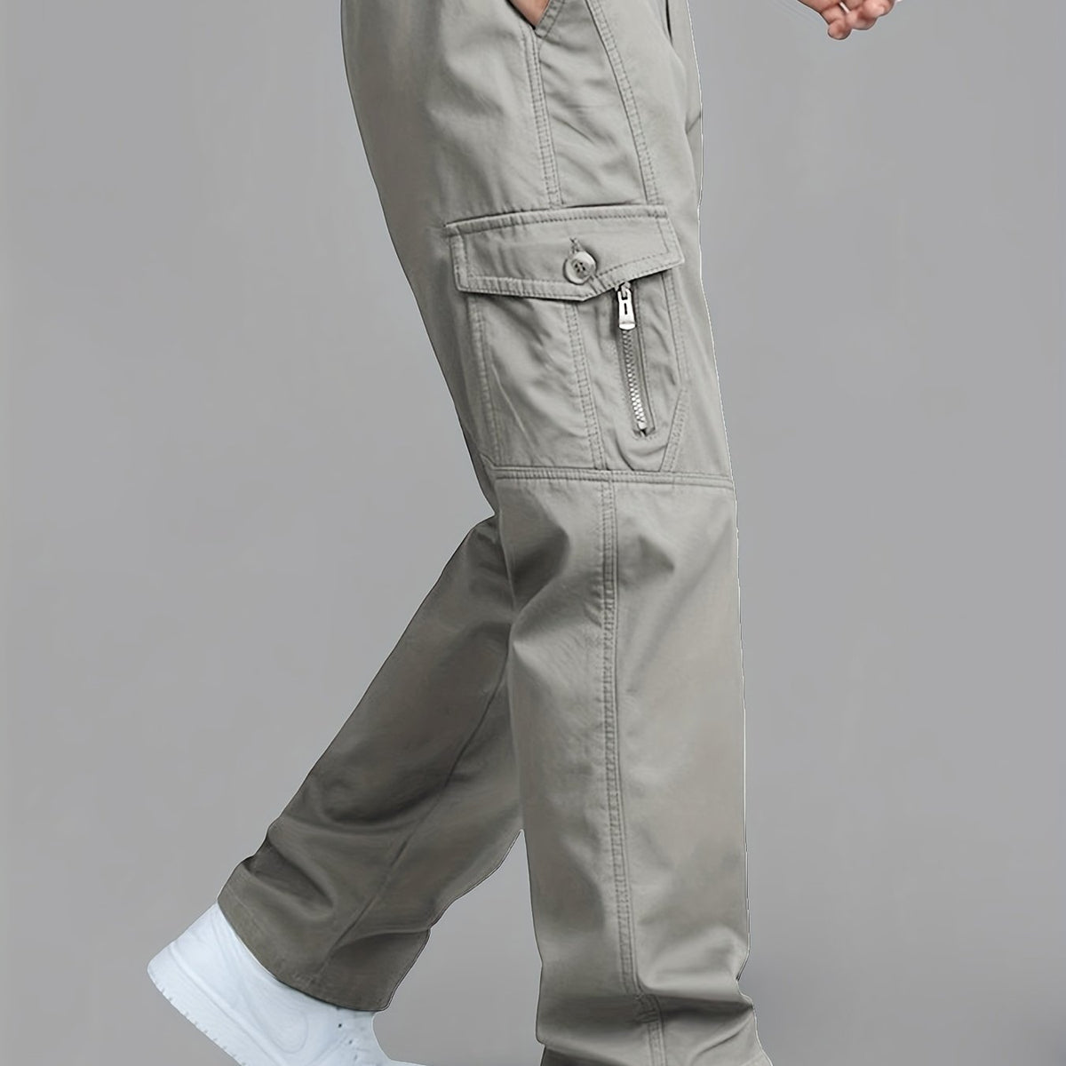 Calça cargo masculina estilo coreano