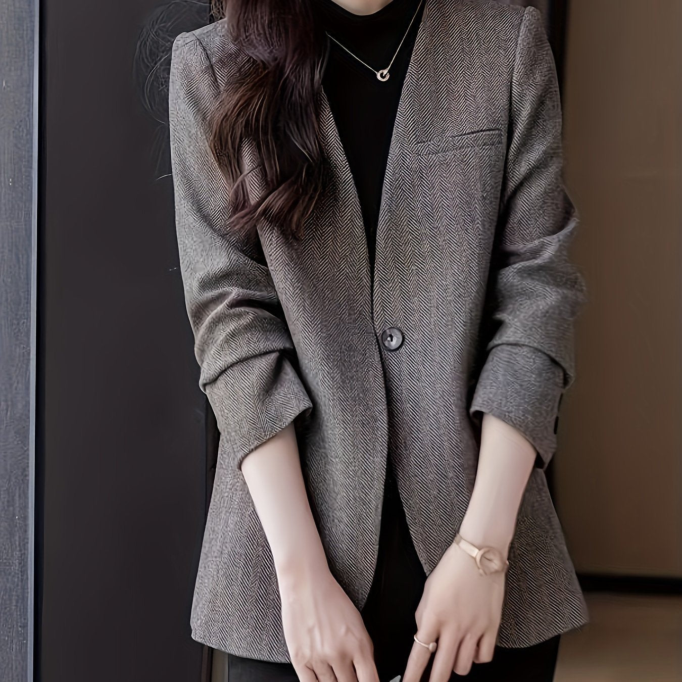 Blazer Feminino Elegante – Look Seoul Classic