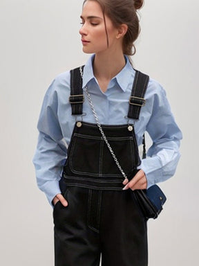 Camisa de manga comprida de chiffon