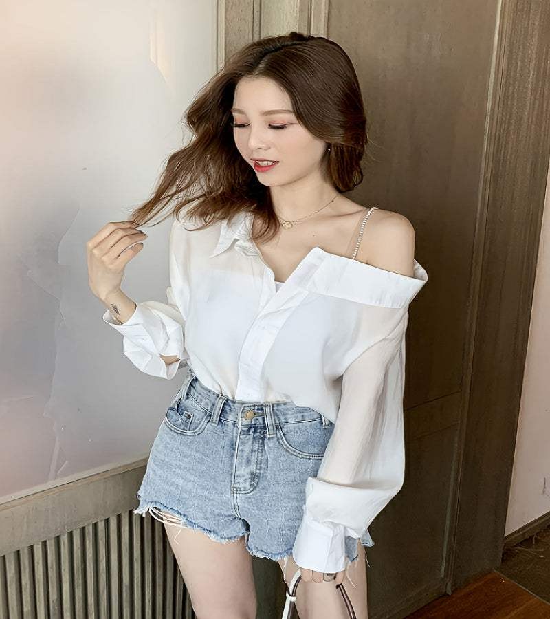 Camisa Ombro a Ombro – Look Seoul Charm