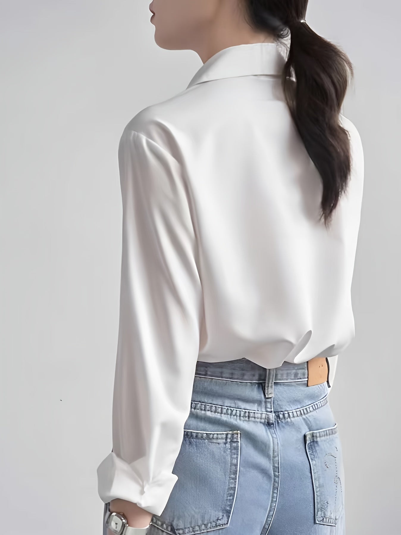 Camisa feminina social manga comprida