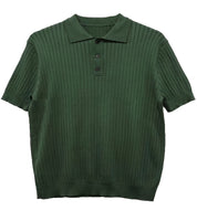 Camisa Polo Masculina em Malha Canelada – Estilo Casual e Atemporal