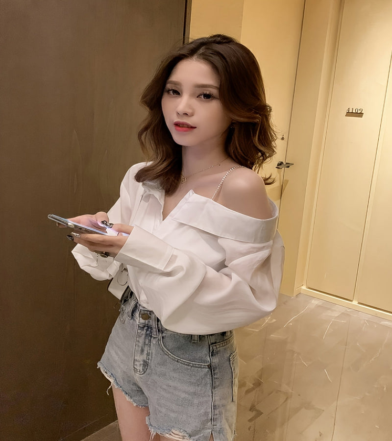 Camisa Ombro a Ombro – Look Seoul Charm