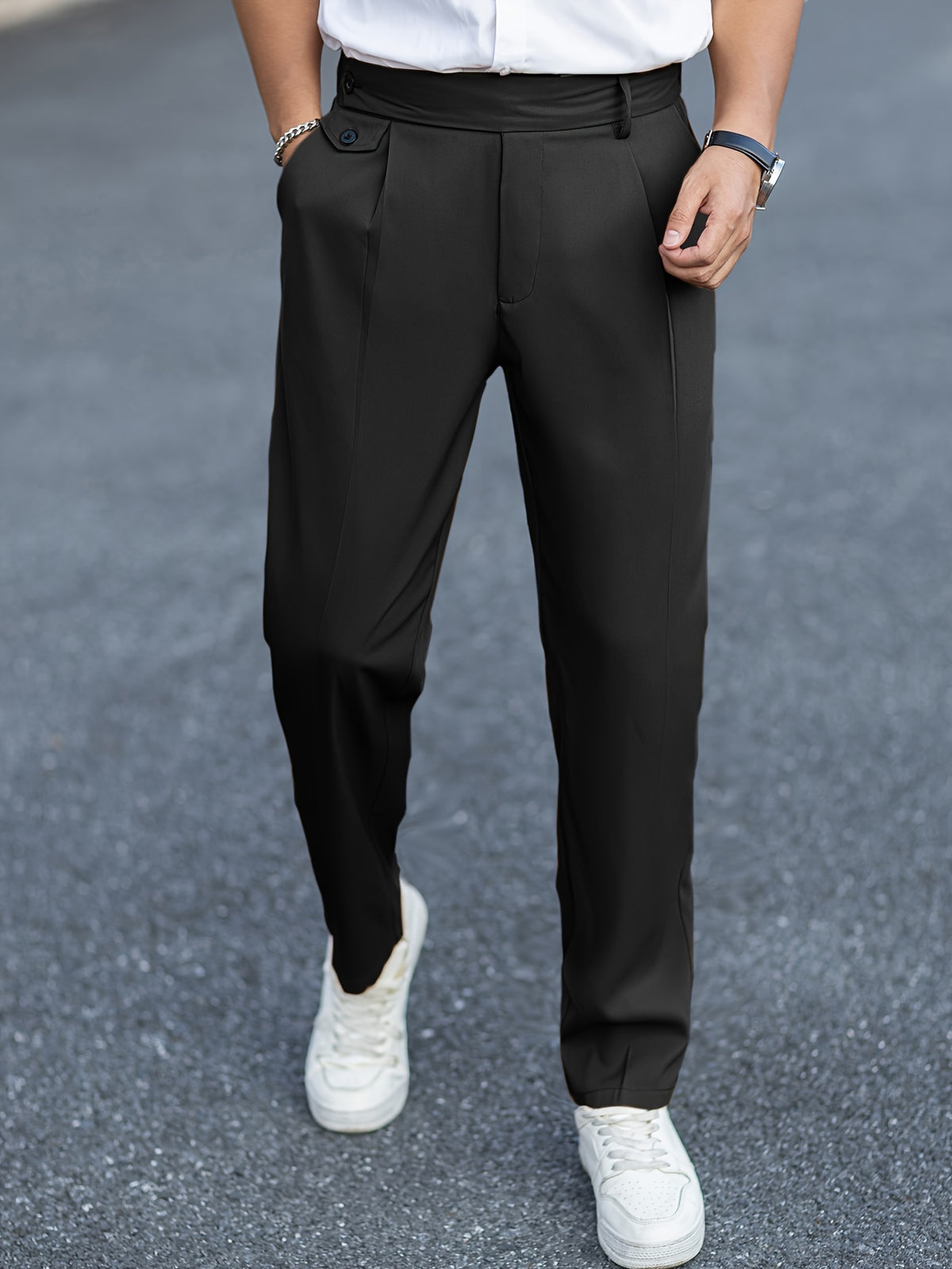 Calça masculina estilo Vintage