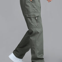 Calça cargo masculina estilo coreano
