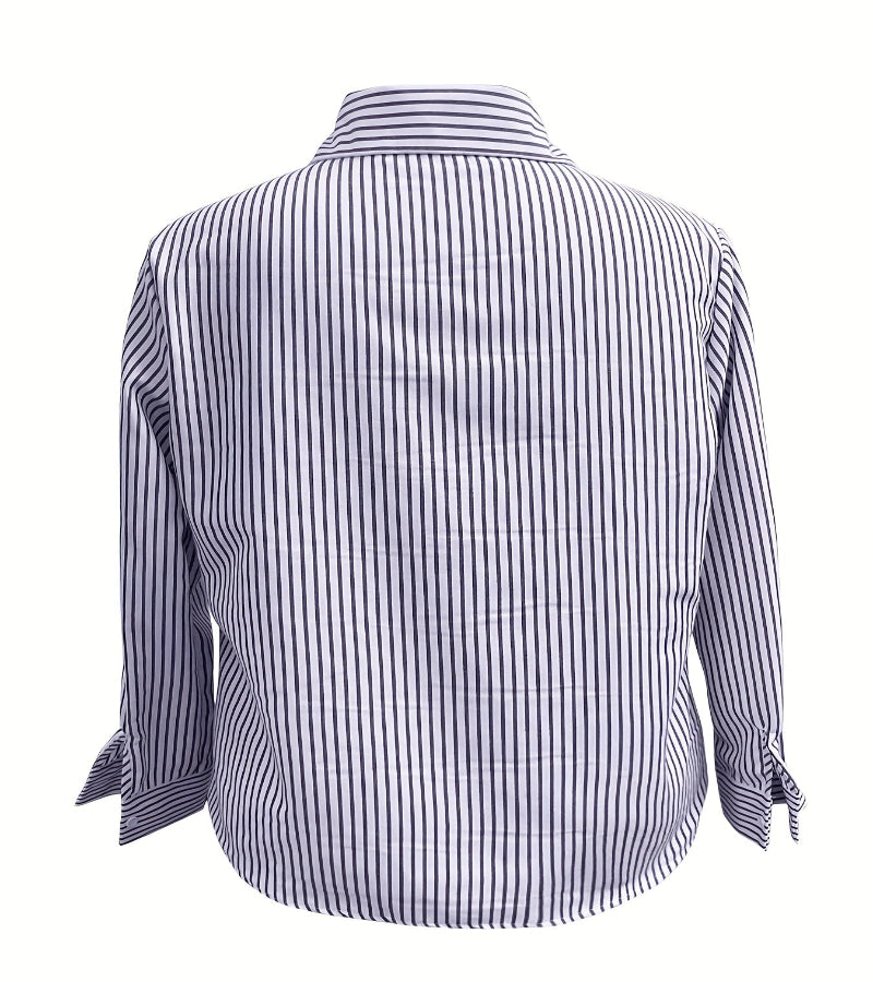 Camisa Polo Listrada Feminina – Look Seoul Breeze