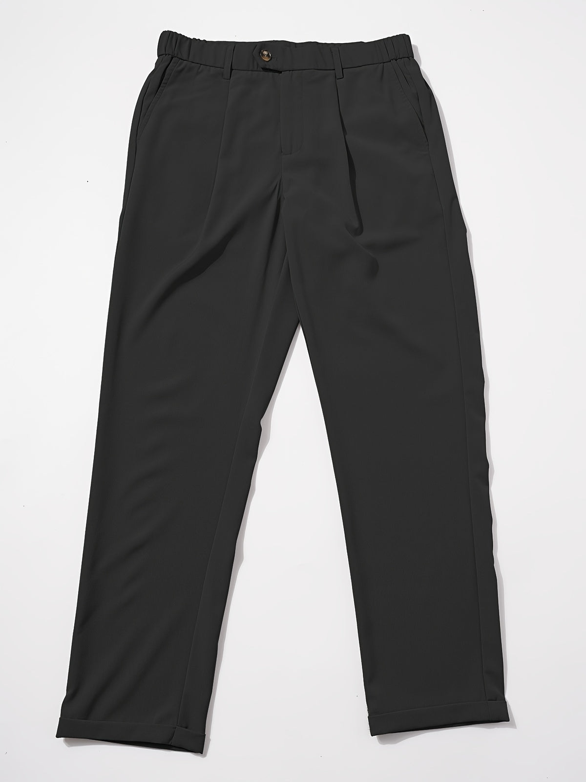 Calça social masculina elegante de cor sólida