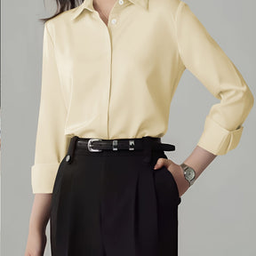 Camisa feminina social manga comprida