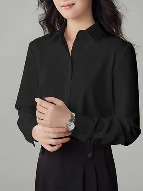 Camisa feminina social manga comprida