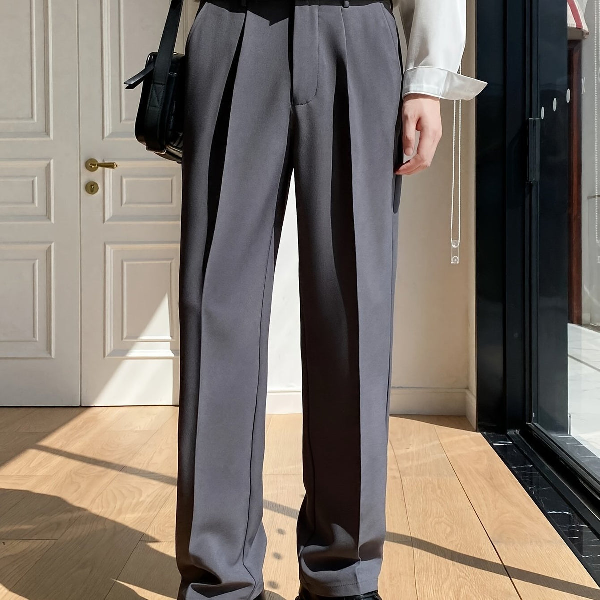 Calças da moda masculina estilo empresarial