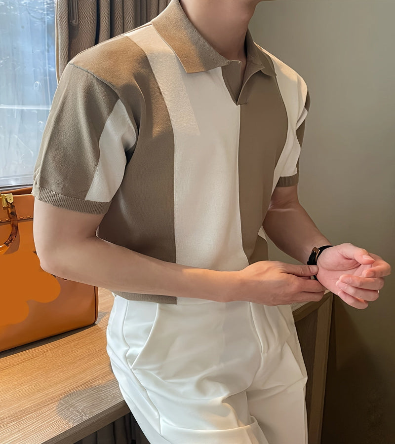 Camisas moda Corena em blocos de cores